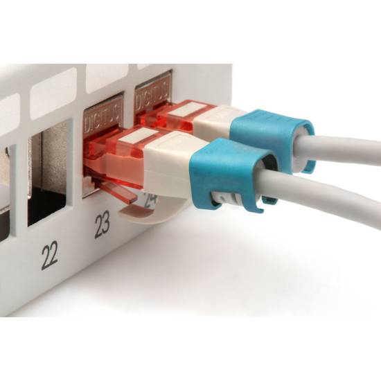 Klips do wtyku RJ45 100szt niebieski Digitus A-CC-B