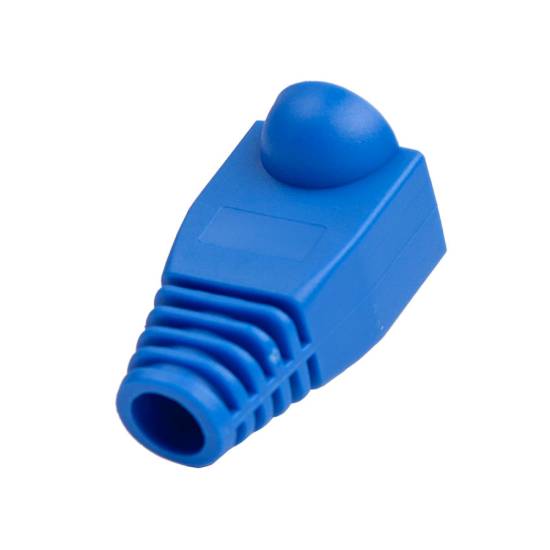 Osłonka wtyku RJ45, 6 mm, 100 szt. niebieska Unitek OT157BL