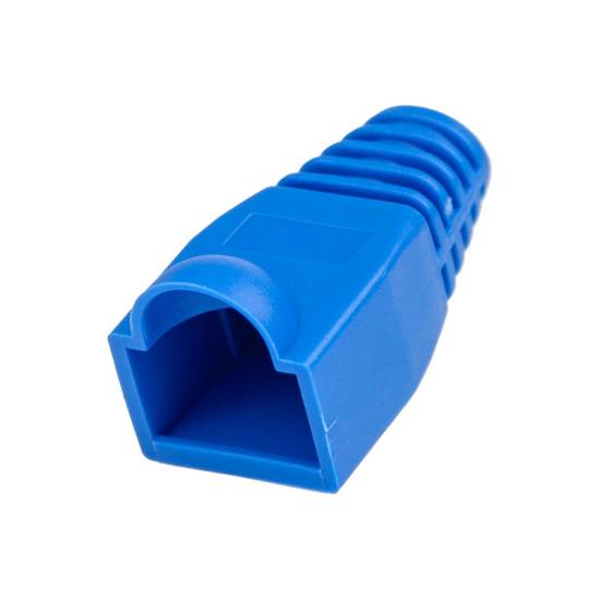 Osłonka wtyku RJ45, 6 mm, 100 szt. niebieska Unitek OT157BL